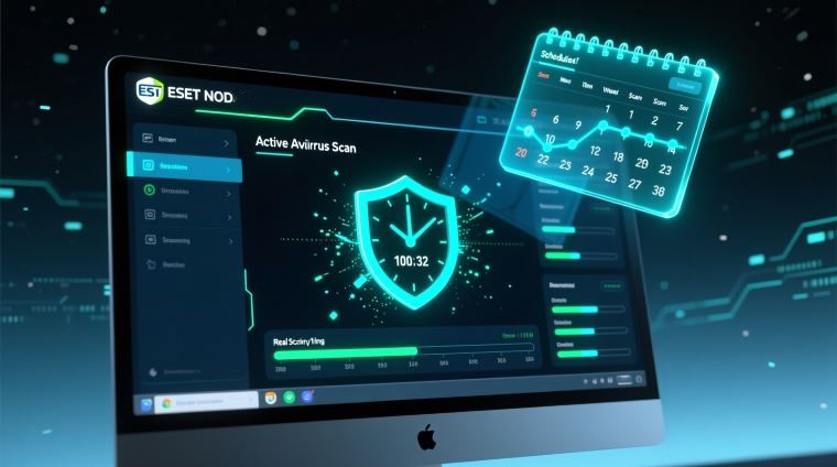آموزش گام‌به‌گام زمان‌بندی اسکن خودکار در نود 32 برای امنیت بیشتر ویندوز!