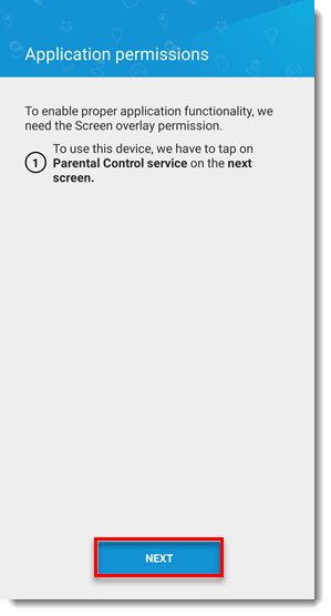 ادامه به مرحله بعدی تنظیمات دسترسی