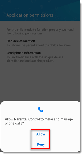 تنظیم دسترسی Application Protection